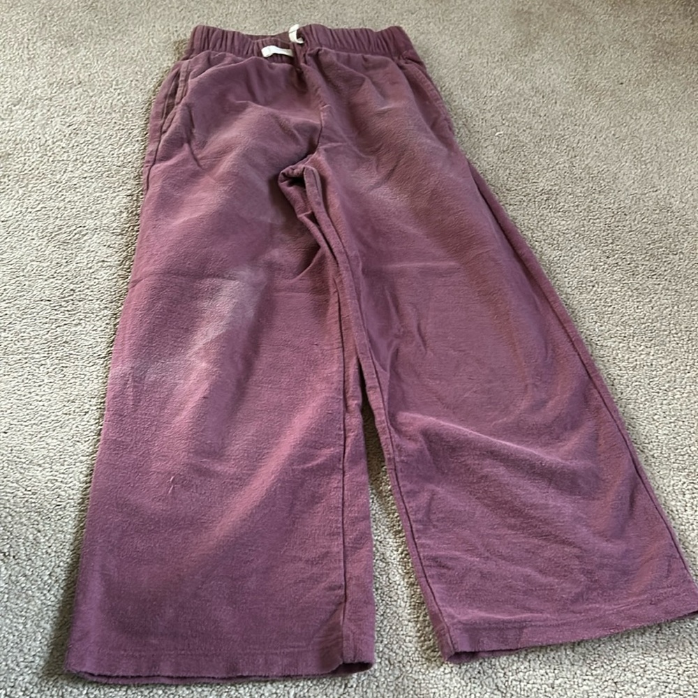 Tea cotton baggy purple pants